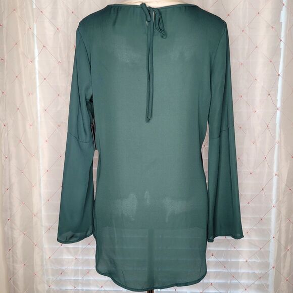 Velvet Royal Renaissance Ren Fest Bell Sleeve Wicked Elphaba NYE St Patricks Day - Picture 3 of 7